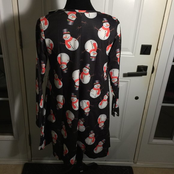 MISSLOOK Tunic Top M/L Snowman Holiday Chr… - Picture 5 of 13